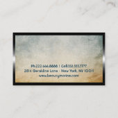 Carte De Visite Tortue de mer verte / Conservation des ressources (Dos)