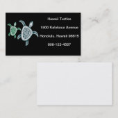 Carte De Visite Tortue de mer verte d'Hawaï (Devant / Derrière)