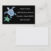 Carte De Visite Tortue de mer verte d'Hawaï (Devant / Derrière)
