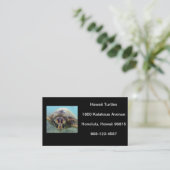 Carte De Visite Tortue d'Hawaï (Debout devant)