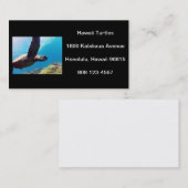 Carte De Visite Tortue d'Hawaii (Devant / Derrière)