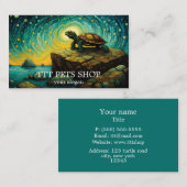 Carte De Visite Tortue Imaginaire (Devant / Derrière)