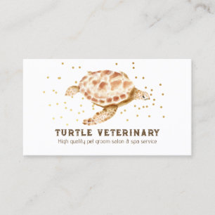 Carte De Visite Tortue marine caouanne Caretta