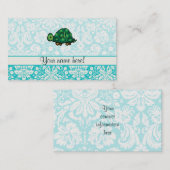 Carte De Visite Tortue ; Mignon (Devant / Derrière)