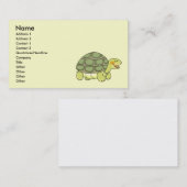 Carte De Visite Tortue mignonne (Devant / Derrière)