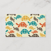 Carte De Visite Tortue multicolore (Dos)