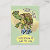 Carte De Visite Tortue peinte en course (Devant)