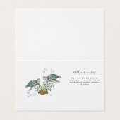 Carte De Visite TORTUES MARITIMES Personnalisées (Extérieur déplié)