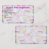 Carte De Visite Totalement 80 Extreme Fun Flirty Art Love (Devant / Derrière)