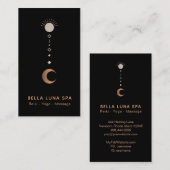 Carte De Visite *~* Totem de la lune de shaman cosmique (Devant / Derrière)