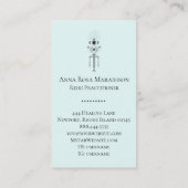 Carte De Visite *~* Totem Lune OEil Astrologie Florale Yoga Reiki (Dos)