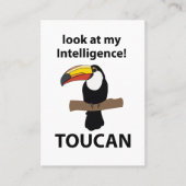 Carte De Visite Toucan Bird Funny Tropical (Devant)