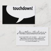 Carte De Visite touchdown! (Devant / Derrière)