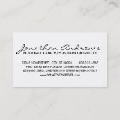 Carte De Visite touchdown! (Dos)