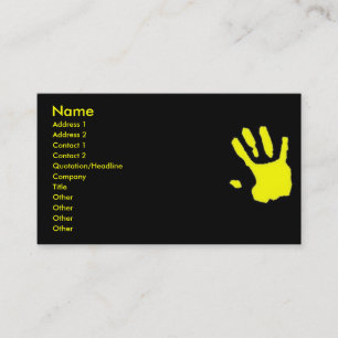 Carte de visite touché