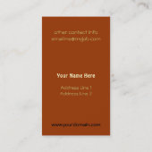 Carte De Visite Touche de classe (Dos)