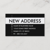 Carte De Visite Touche début d'écran de NOUVEL annoucement (Dos)