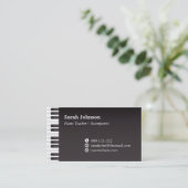Carte De Visite Touches Clavier Classique Clavier Musique Professe (Debout devant)