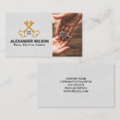 Carte De Visite Touches croisées | Agent immobilier (Devant / Derrière)