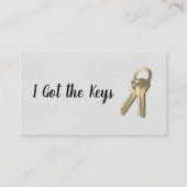 Carte De Visite Touches de la maison | Logo en métal de l'immobili (Devant)