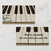 Carte De Visite Touches de piano et moi_ (Devant / Derrière)