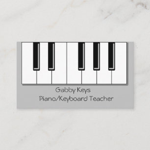 Carte De Visite Touches de piano Imprimer Cool Piano Clavier Ensei