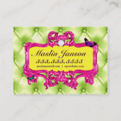 Carte De Visite Touffe fascinante de chaux de rose du pays des (Dos)