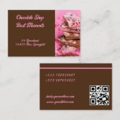 Carte De Visite Tour de fraise et chocolat au lait entier (Devant / Derrière)