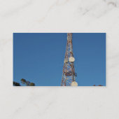 Carte De Visite Tour de télécommunications sous un ciel bleu (Dos)