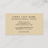 Carte De Visite Tour Eiffel (Dos)