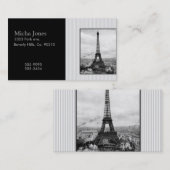Carte De Visite Tour Eiffel à Paris a barré le cru (Devant / Derrière)