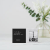 Carte De Visite Tour Eiffel à Paris a barré le cru (Debout devant)