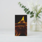 Carte De Visite tour eiffel la nuit (Debout devant)