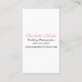 Carte De Visite Tour Eiffel noir et blanc professionnel (Dos)