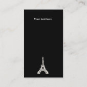 Carte De Visite Tour Eiffel perlé (Dos)