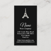 Carte De Visite Tour Eiffel perlé (Devant)