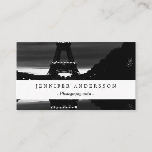 Carte De Visite Tour Eiffel réflexion vintage France Paris