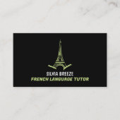 Carte De Visite Tour Eiffel, Tuteur, Enseignant (Devant)