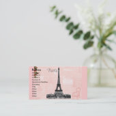 Carte De Visite Tour Eiffel vintage (Debout devant)
