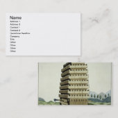 Carte De Visite Tour mobile avec des galeries externes et un (Devant / Derrière)