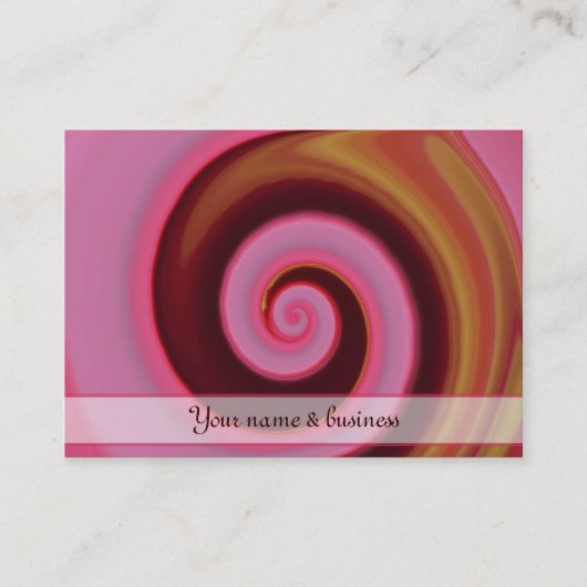 Carte De Visite tour rose (Devant)