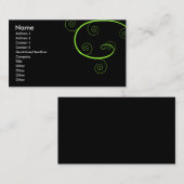 Carte De Visite Tourbières vertes (Devant / Derrière)