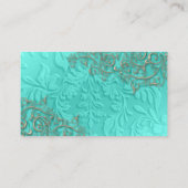 Carte De Visite Tourbillon bleu + argent rustique (Dos)