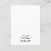 Carte De Visite Tourbillonnant Fabriqué Avec Écran D'Oreille Amour (Dos)