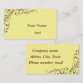 Carte De Visite Tourbillons Brown (Devant / Derrière)