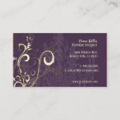Carte De Visite Tourbillons de prune et de chocolat (Dos)