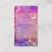 Carte De Visite Tourbillons PixDezines abstrait+filigree (Dos)