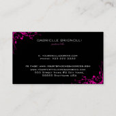 Carte De Visite Tourbillons Vintages roses (Dos)