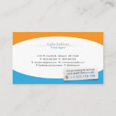 Carte De Visite Tourisme | Agent de voyage (Dos)