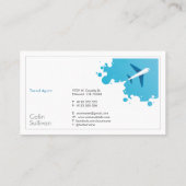 Carte De Visite Tourisme | Agent de voyage (Dos)